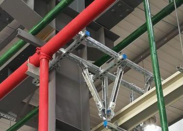 银州该抗震支架的整体式支吊架结构协调性好